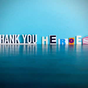 Thank you Heros graphic